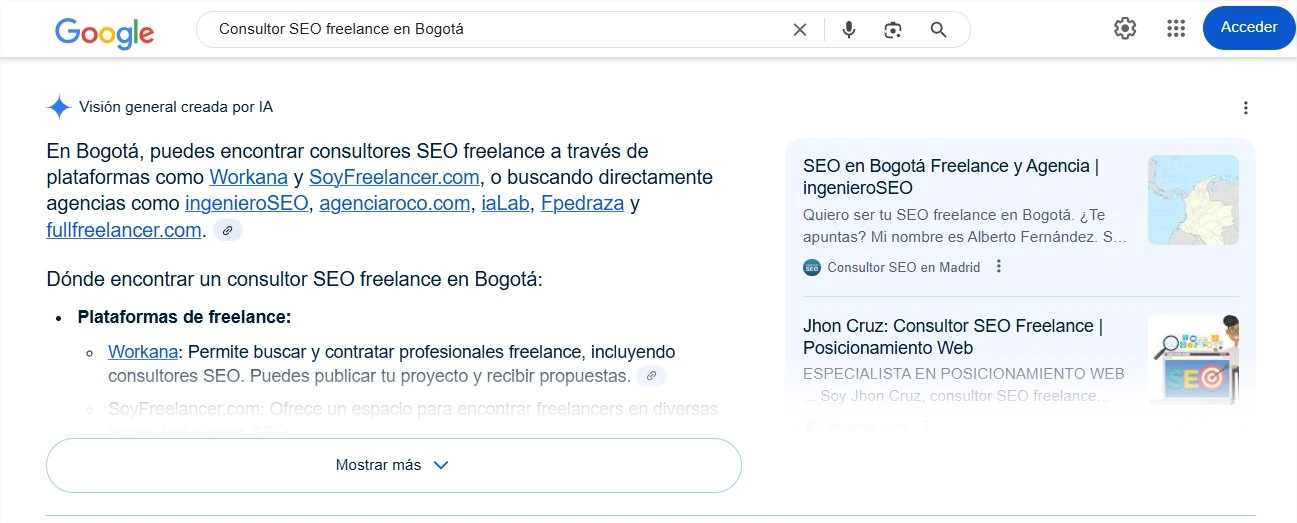 IA análisis SEO