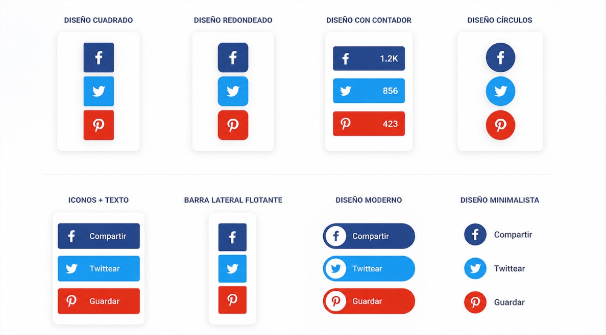 Cómo crear botones de compartir en WordPress fácil