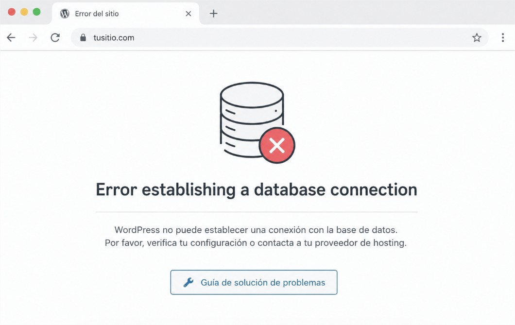 Cómo arreglar el error “Error establishing a database connection” en WordPress