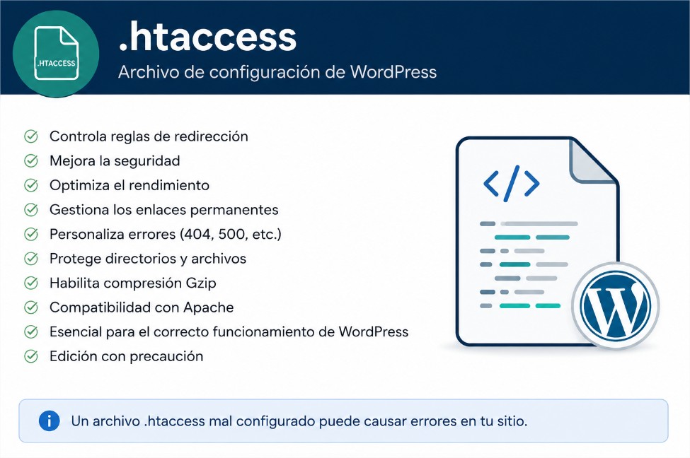 Cómo reparar errores en el archivo .htaccess de WordPress